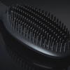 close up hot brush bristles